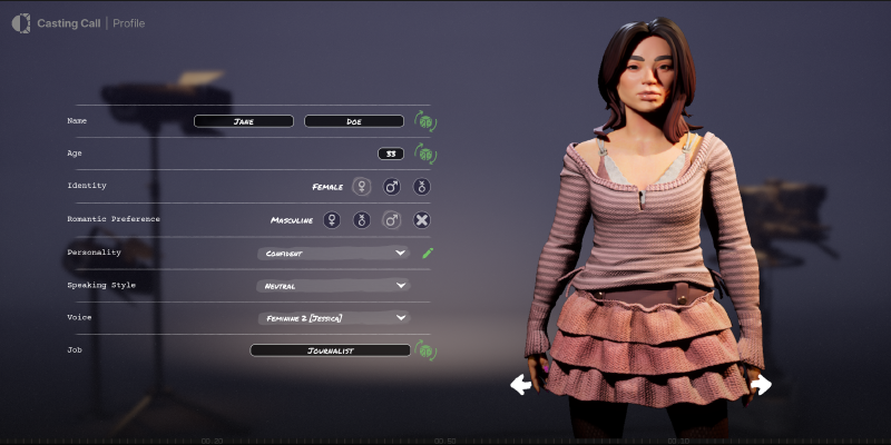 Character Creator Screenshot