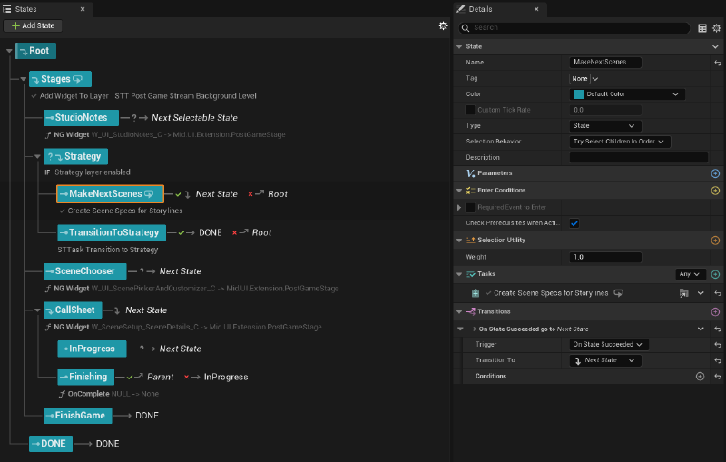 Post Game State Tree